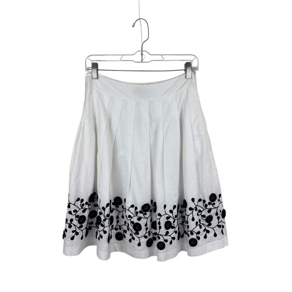 NWT Talbots Embroidered Cotton Skirt - Picture 1 of 5